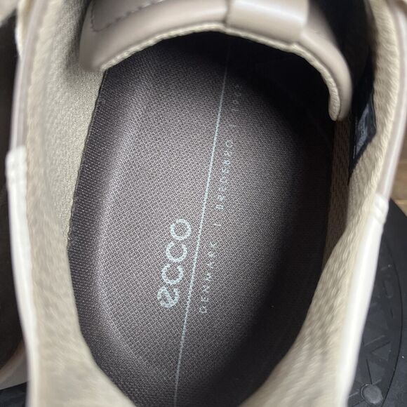 ECCO Men's Size 12-12.5 Street Lite Luxe Brown Everyday Leather Retro Sneakers - Picture 6 of 10